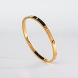 Gold Diamond Bangle