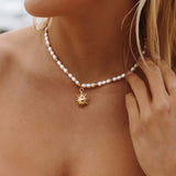 Shell Pearl Necklace